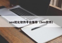 seo优化软件平台推荐（Seo软件）